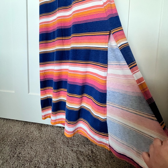 Colorful Stripe Tank Top Stretchy Maxi Dress - Picture 7 of 7